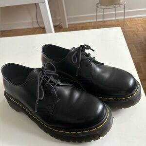 Dr. Martens Black Leather Men's Shoes